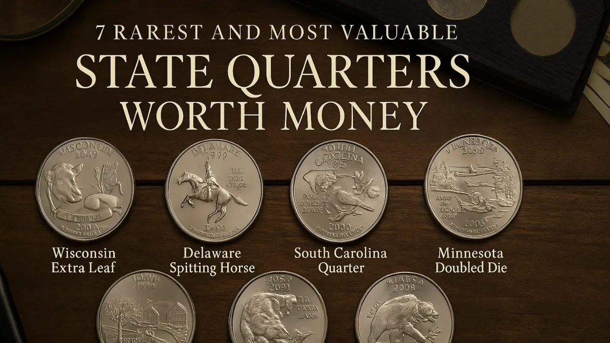 7 Rarest and Most Valuable State Quarters Worth Money
